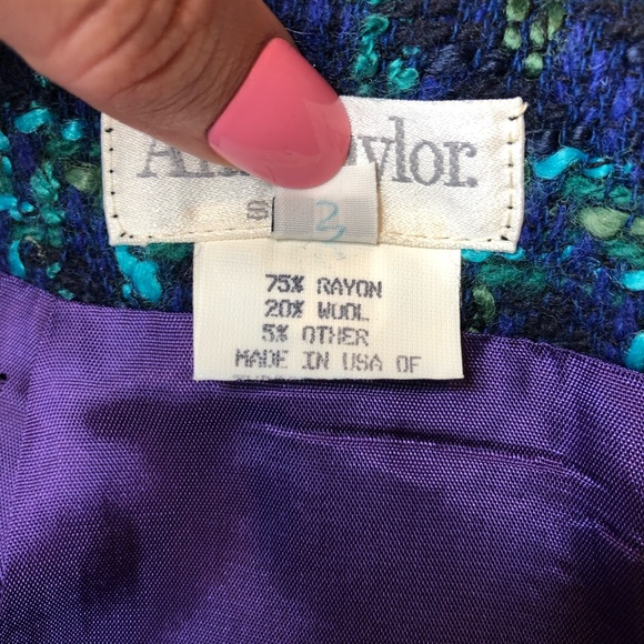 Vintage Ann Taylor | Tweed Pencil Skirt - Picture 6 of 7